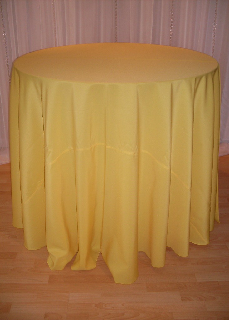 Chair Decor » Yellow Polyester Tablecloth