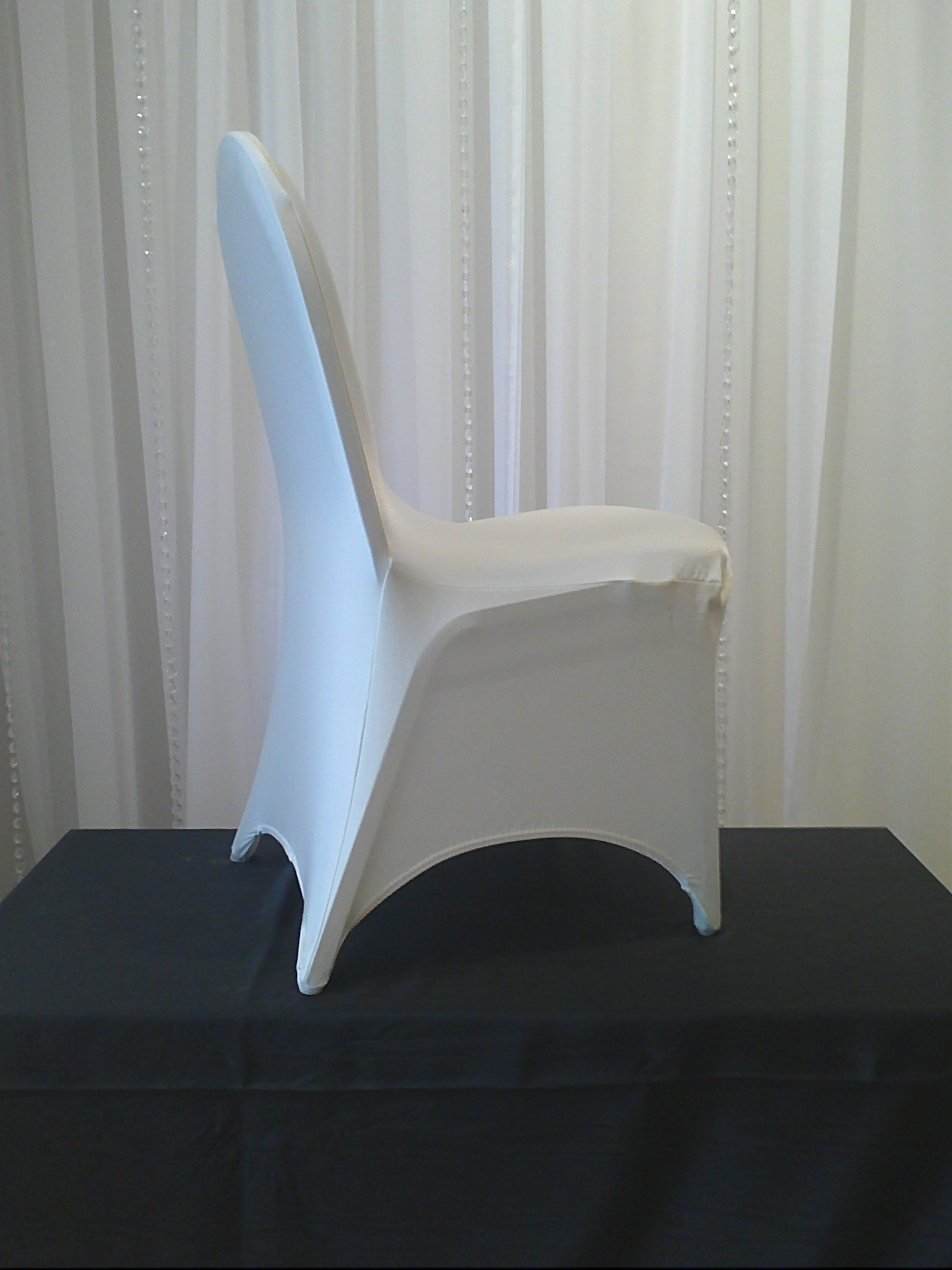 Chair Decor » White Stretch Chair Cover